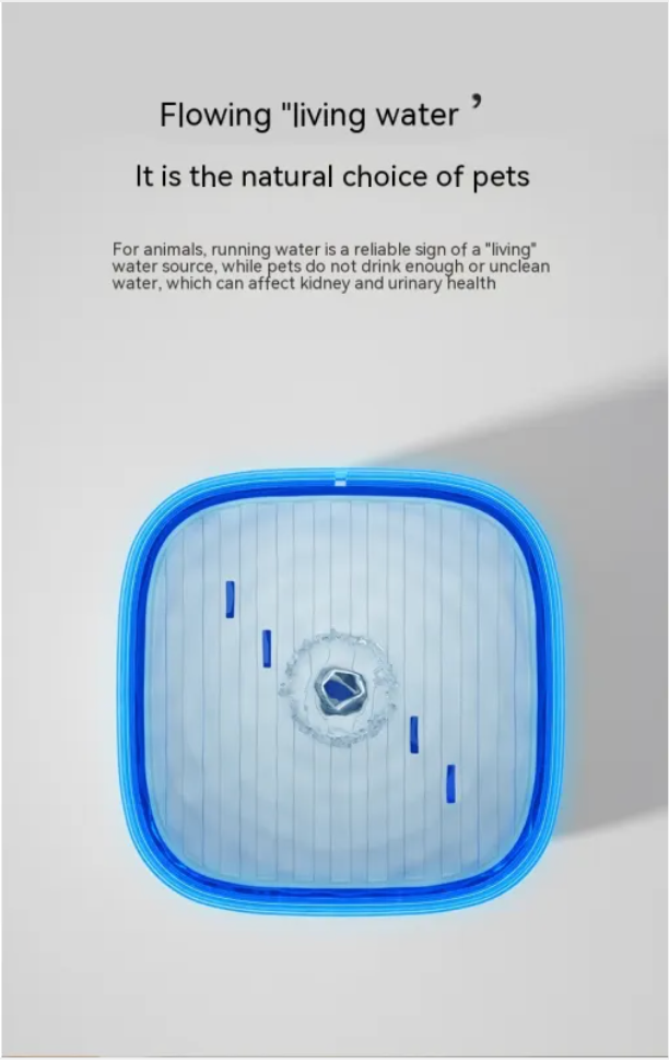 Pet Smart Water fountain Dispenser 3L with Anti-Dry Burn Protection
