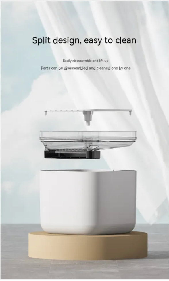 Pet Smart Water fountain Dispenser 3L with Anti-Dry Burn Protection