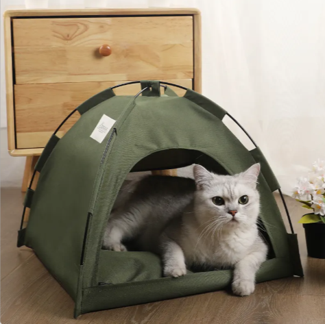 Portable Pet Tent with Cooling Mat | Cozy Indoor & Outdoor